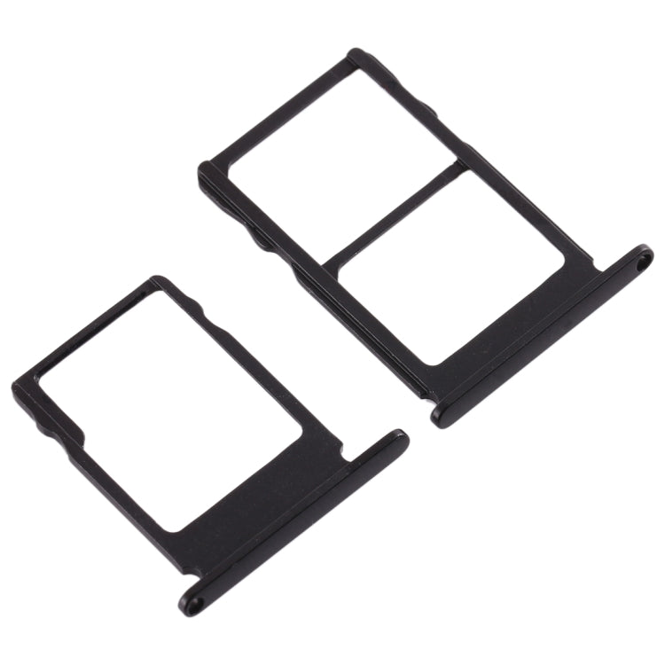 SIM Card Tray + SIM Card Tray + Micro SD Card Tray for Nokia 5 / N5 TA-1024 TA-1027 TA-1044 TA-1053 (Black) - Card Tray by buy2fix | Online Shopping UK | buy2fix