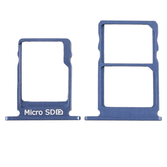 SIM Card Tray + SIM Card Tray + Micro SD Card Tray for Nokia 5 / N5 TA-1024 TA-1027 TA-1044 TA-1053 (Blue) - Card Tray by buy2fix | Online Shopping UK | buy2fix