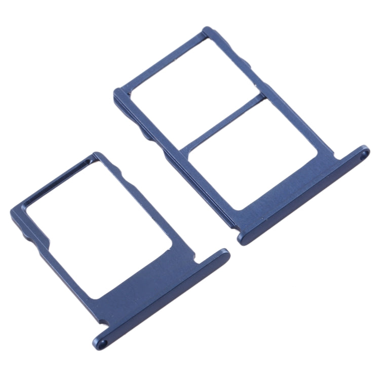 SIM Card Tray + SIM Card Tray + Micro SD Card Tray for Nokia 5 / N5 TA-1024 TA-1027 TA-1044 TA-1053 (Blue) - Card Tray by buy2fix | Online Shopping UK | buy2fix