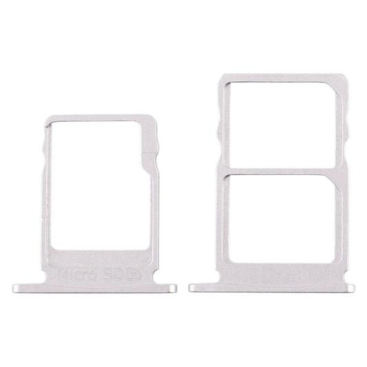 SIM Card Tray + SIM Card Tray + Micro SD Card Tray for Nokia 5 / N5 TA-1024 TA-1027 TA-1044 TA-1053 (White) - Card Tray by buy2fix | Online Shopping UK | buy2fix