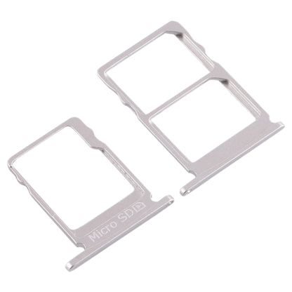 SIM Card Tray + SIM Card Tray + Micro SD Card Tray for Nokia 5 / N5 TA-1024 TA-1027 TA-1044 TA-1053 (White) - Card Tray by buy2fix | Online Shopping UK | buy2fix