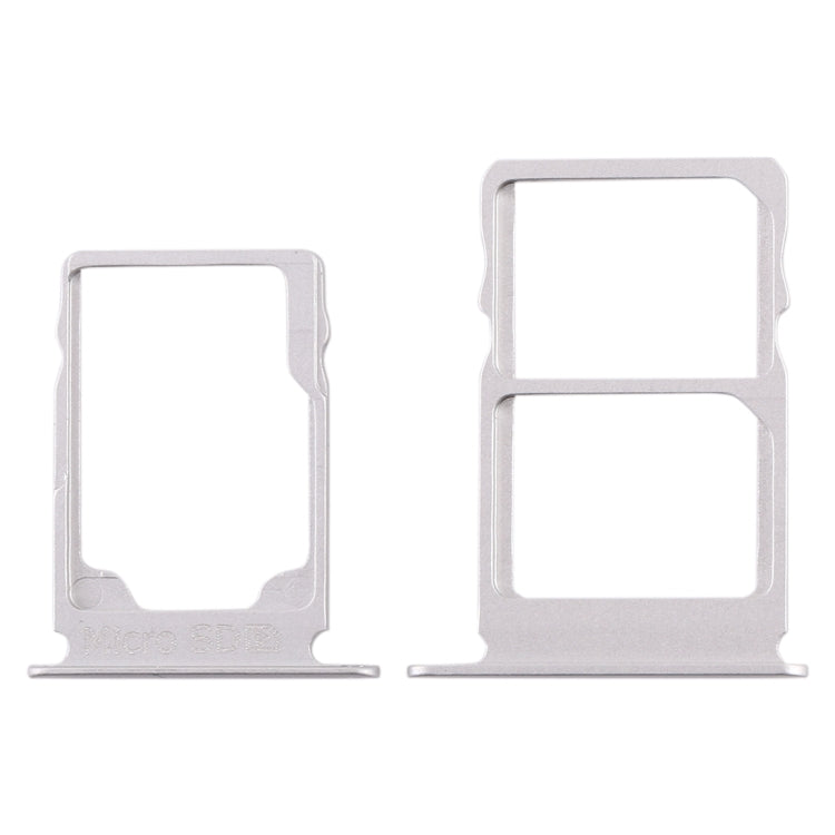SIM Card Tray + SIM Card Tray + Micro SD Card Tray for Nokia 3.1 TA-1049 TA-1057 TA-1063 TA-1070 (White) - Card Tray by buy2fix | Online Shopping UK | buy2fix