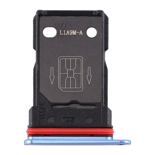 For OnePlus 7T SIM Card Tray + SIM Card Tray (Blue) - Card Tray by buy2fix | Online Shopping UK | buy2fix