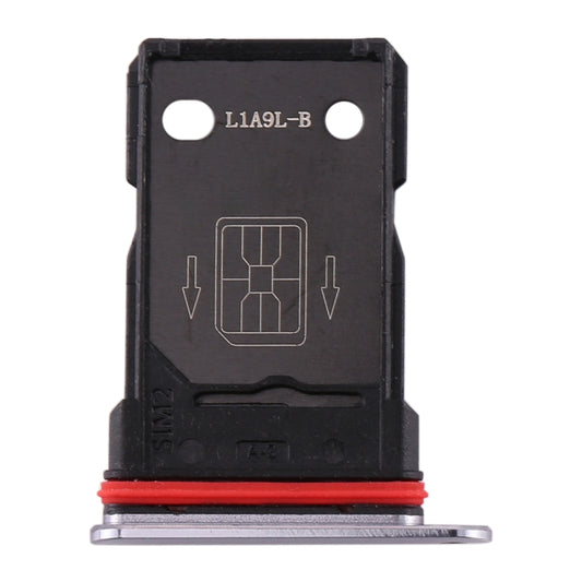 For OnePlus 7T SIM Card Tray + SIM Card Tray (Silver) - Card Tray by buy2fix | Online Shopping UK | buy2fix