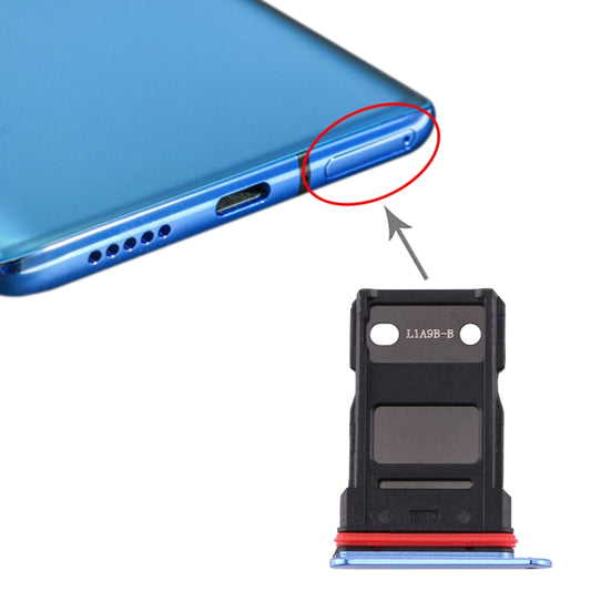 For OnePlus 7T Single SIM Card Tray (Blue) - Card Tray by buy2fix | Online Shopping UK | buy2fix