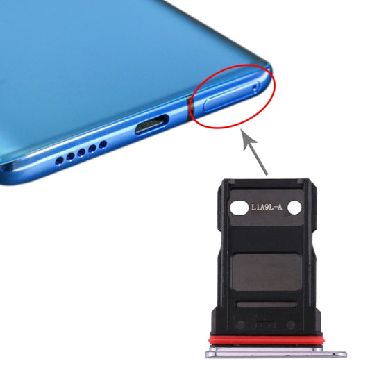 For OnePlus 7T Single SIM Card Tray (Silver) - Card Tray by buy2fix | Online Shopping UK | buy2fix