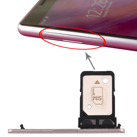 Plateau de carte SIM unique d'origine pour Sony Xperia 10 (rose)