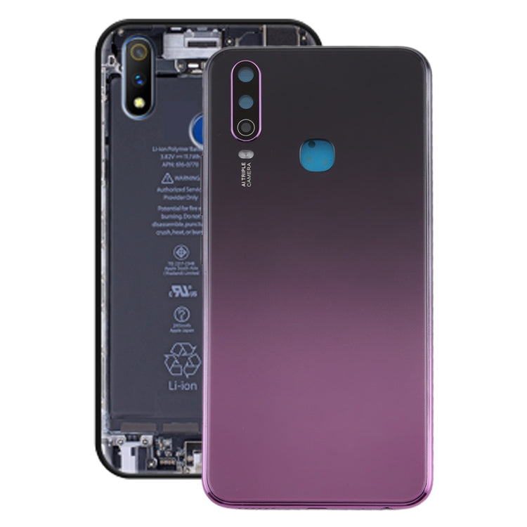 For Vivo Y3 Battery Back Cover with Camera Lens (Purple) - Back Cover by buy2fix | Online Shopping UK | buy2fix
