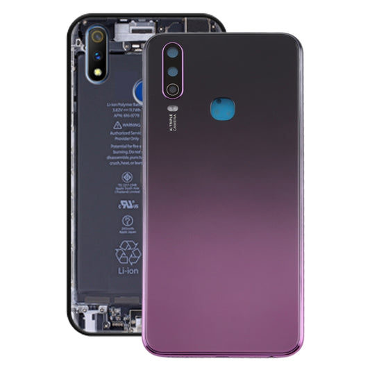 For Vivo Y3 Battery Back Cover with Camera Lens (Purple) - Back Cover by buy2fix | Online Shopping UK | buy2fix