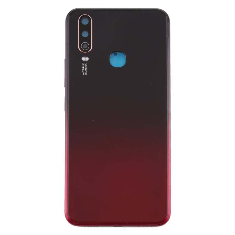 For Vivo Y3 Battery Back Cover with Camera Lens (Red) - Back Cover by buy2fix | Online Shopping UK | buy2fix