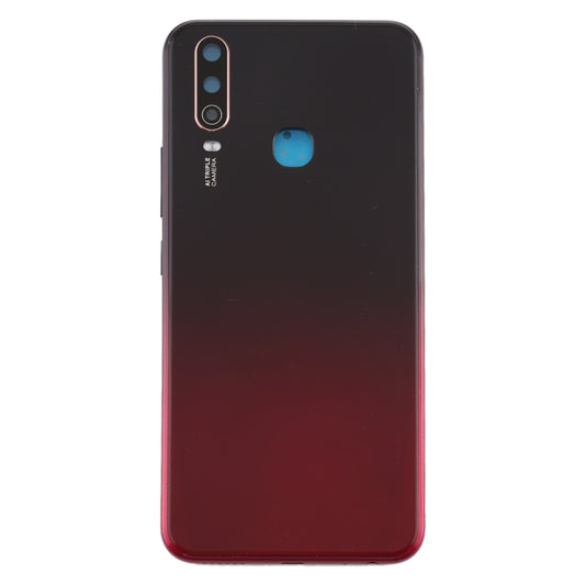 For Vivo Y3 Battery Back Cover with Camera Lens (Red) - Back Cover by buy2fix | Online Shopping UK | buy2fix