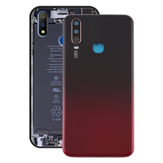 For Vivo Y3 Battery Back Cover with Camera Lens (Red) - Back Cover by buy2fix | Online Shopping UK | buy2fix