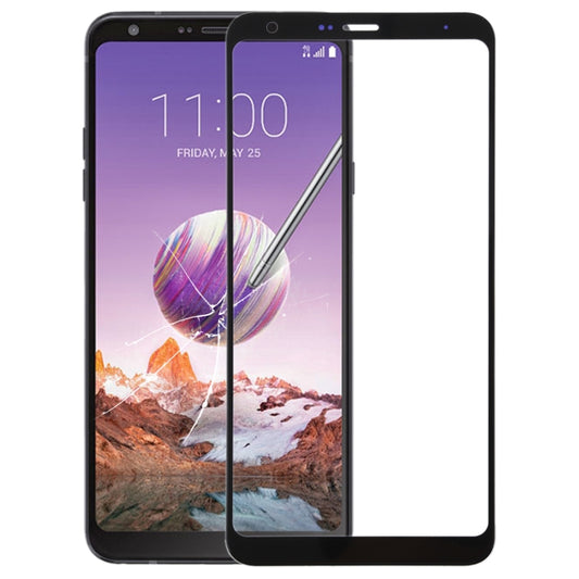 Front Screen Outer Glass Lens for LG Stylo 4 /  Q710 / Q710MS / Q710CS (Black) - For LG by buy2fix | Online Shopping UK | buy2fix