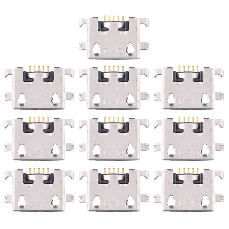 10 PCS Charging Port Connector for Xiaomi Redmi 7 / Redmi 7A - Tail Connector by buy2fix | Online Shopping UK | buy2fix