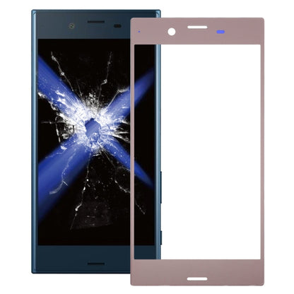 Front Screen Outer Glass Lens for Sony Xperia XZ(Rose Gold) by buy2fix
