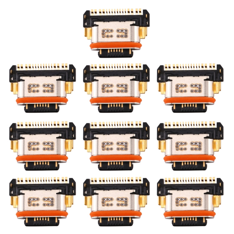 For Vivo X27 / X27 Pro 10pcs Charging Port Connector - Single Tail Connector by buy2fix | Online Shopping UK | buy2fix