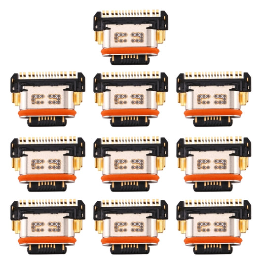 For Vivo X27 / X27 Pro 10pcs Charging Port Connector - Single Tail Connector by buy2fix | Online Shopping UK | buy2fix
