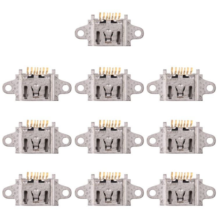 For OPPO R15X 10pcs Charging Port Connector - Single Tail Connector by buy2fix | Online Shopping UK | buy2fix