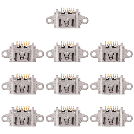 For OPPO R15X 10pcs Charging Port Connector - Single Tail Connector by buy2fix | Online Shopping UK | buy2fix