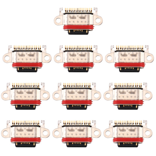 For OPPO K3 10pcs Charging Port Connector - Single Tail Connector by buy2fix | Online Shopping UK | buy2fix