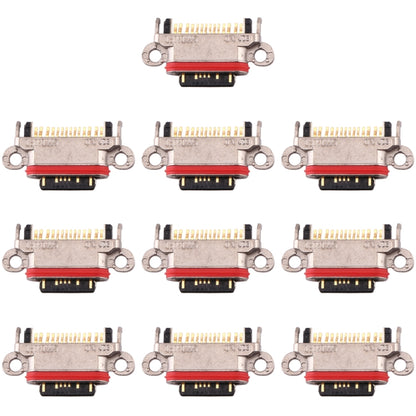 For OPPO R17 10pcs Charging Port Connector - Single Tail Connector by buy2fix | Online Shopping UK | buy2fix