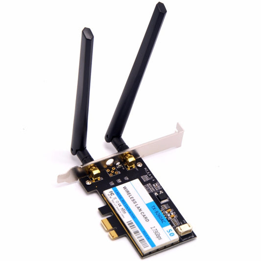 TX-9260AC Wireless-AC Dual Band 802.11ac 1730Mbps Desktop PCI-e WiFi Adapter + Bluetooth 5.0 WLAN Network Card for Intel 9260ac - Add-on Cards by buy2fix | Online Shopping UK | buy2fix