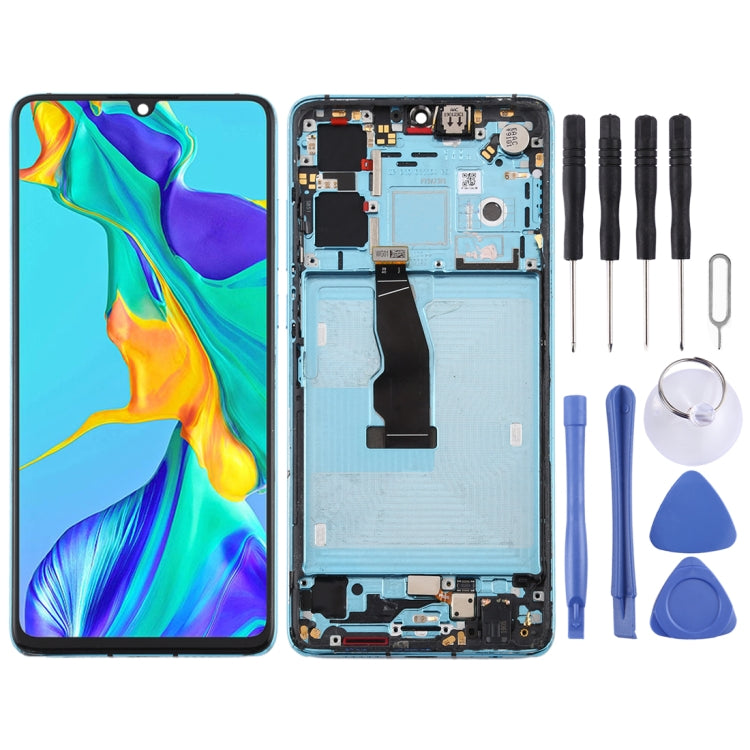Original OLED LCD Screen for Huawei P30 Digitizer Full Assembly with Frame(Twilight) - LCD Screen by buy2fix | Online Shopping UK | buy2fix