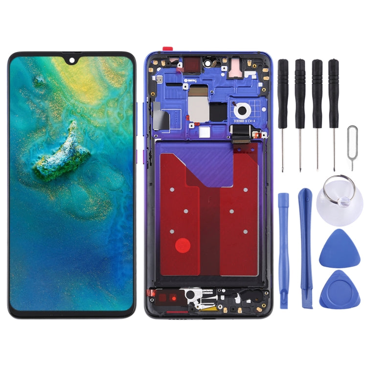 Original OLED LCD Screen for Huawei Mate 20 Digitizer Full Assembly with Frame(Blue) - LCD Screen by buy2fix | Online Shopping UK | buy2fix