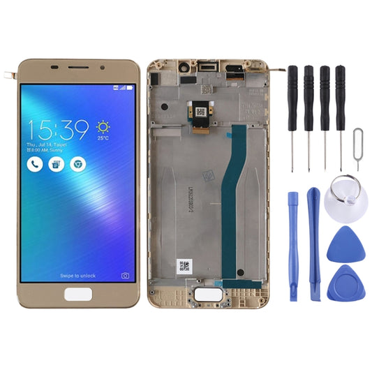 OEM LCD Screen for ASUS Zenfone 3S Max ZC521TL X00GD Digitizer Full Assembly with Frame（Gold) - LCD Screen by buy2fix | Online Shopping UK | buy2fix