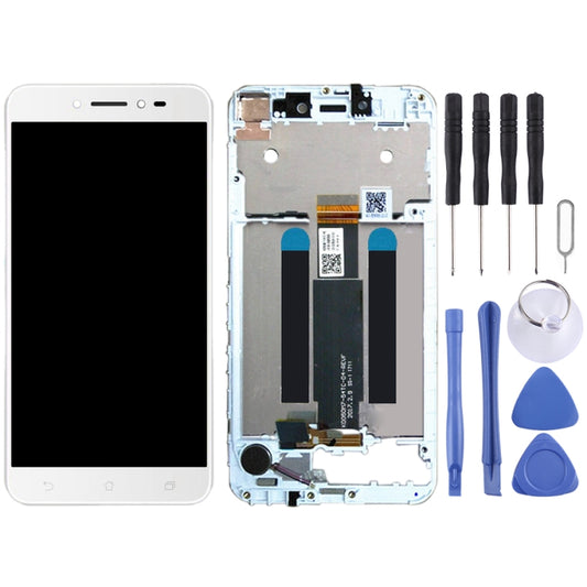 OEM LCD Screen for Asus ZenFone Live ZB501KL X00FD A007 Digitizer Full Assembly with Frame（White) - LCD Screen by buy2fix | Online Shopping UK | buy2fix