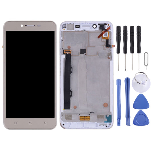OEM LCD Screen for Lenovo Vibe K5 Plus A6020A46 A6020l36 A6020l37 Digitizer Full Assembly with Frame (Gold) - LCD Screen by buy2fix | Online Shopping UK | buy2fix