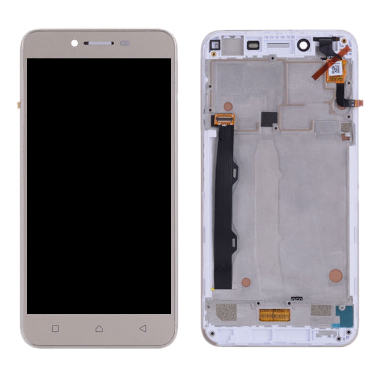 OEM LCD Screen for Lenovo Vibe K5 Plus A6020A46 A6020l36 A6020l37 Digitizer Full Assembly with Frame (Gold) - LCD Screen by buy2fix | Online Shopping UK | buy2fix