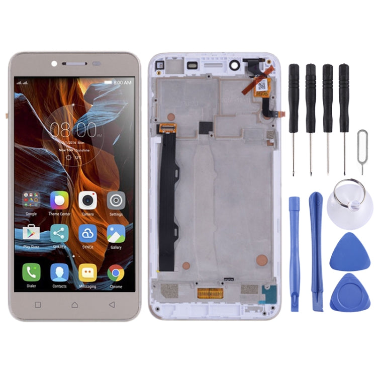 OEM LCD Screen for Lenovo Vibe K5 Plus A6020A46 A6020l36 A6020l37 Digitizer Full Assembly with Frame (Gold) - LCD Screen by buy2fix | Online Shopping UK | buy2fix