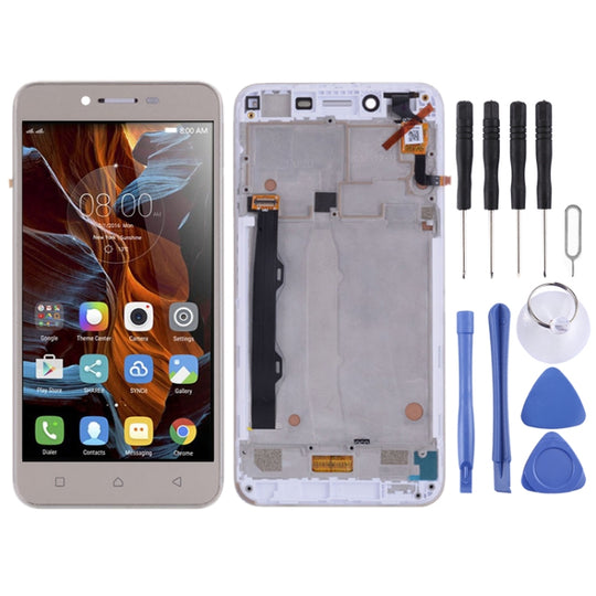 LCD-Bildschirm und Digitizer-Vollmontage mit Rahmen für Lenovo Vibe K5 Plus A6020A46 A6020L36 A6020L37 (Gold)