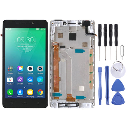 OEM LCD Screen for Lenovo Vibe P1m P1ma40 P1mc50 Digitizer Full Assembly with Frame (White) - LCD Screen by buy2fix | Online Shopping UK | buy2fix