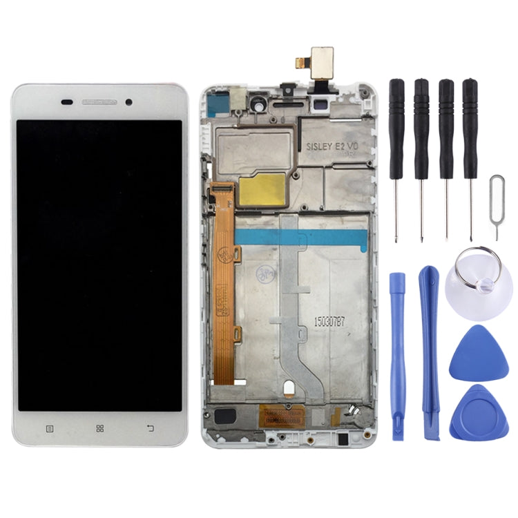 OEM LCD Screen for Lenovo S60 S60W S60T S60A Digitizer Full Assembly with Frame (White) - LCD Screen by buy2fix | Online Shopping UK | buy2fix