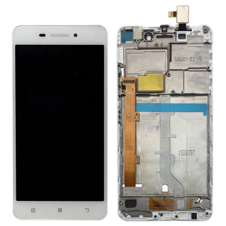OEM LCD Screen for Lenovo S60 S60W S60T S60A Digitizer Full Assembly with Frame (White) - LCD Screen by buy2fix | Online Shopping UK | buy2fix