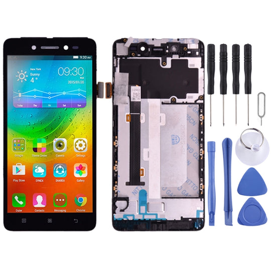 OEM LCD Screen for Lenovo S90 S90-T S90-U S90-A Digitizer Full Assembly with Frame (Black)