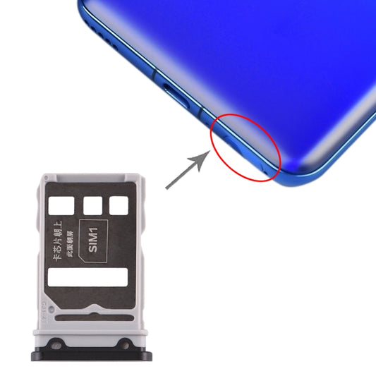 SIM Card Tray + SIM Card Tray for Huawei Honor V30 Pro / Honor V30 (Black) - Card Tray by buy2fix | Online Shopping UK | buy2fix