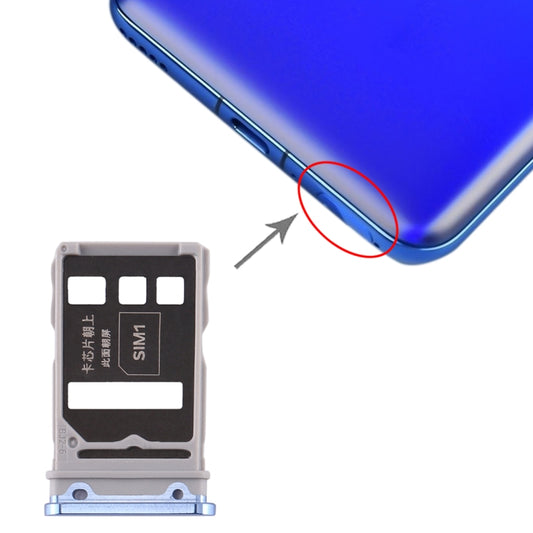SIM Card Tray + SIM Card Tray for Huawei Honor V30 Pro / Honor V30 (Silver) - Card Tray by buy2fix | Online Shopping UK | buy2fix
