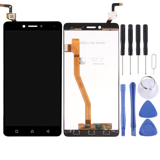 LCD-Bildschirm und Digitizer-Vollmontage für Lenovo K6 Note (Schwarz)