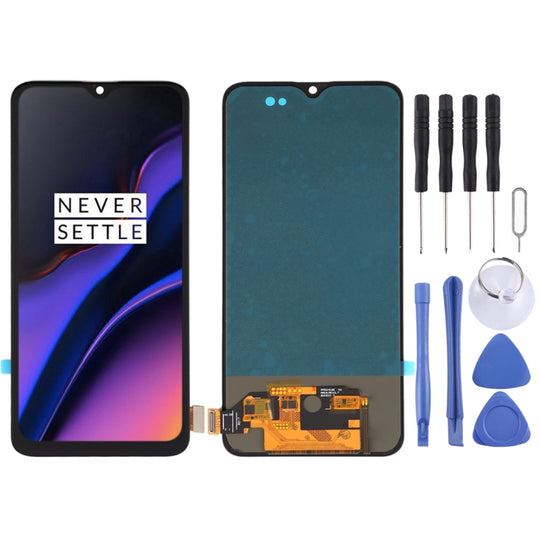 Écran LCD matériel TFT et assemblage complet de numériseur pour OnePlus 6T A6010 A6013 (noir)