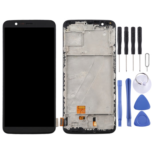 For OnePlus 5T A5010 TFT Material LCD Screen and Digitizer Full Assembly with Frame (Black) - LCD Screen by buy2fix | Online Shopping UK | buy2fix