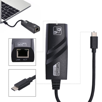 15cm USB-C / Type-C to RJ45 Gigabit Ethernet Network Adapter by buy2fix
