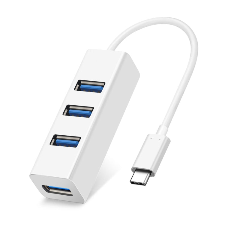 Portable USB-C / Type-C Male to 4 USB Ports Female HUB Adapter by buy2fix