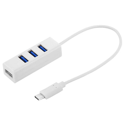 Portable USB-C / Type-C Male to 4 USB Ports Female HUB Adapter by buy2fix