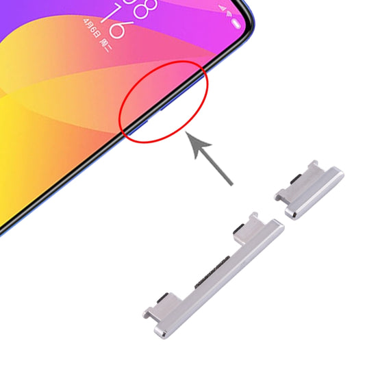 Side Keys for Xiaomi Mi CC9(Silver) - Home key & Side Key by buy2fix | Online Shopping UK | buy2fix
