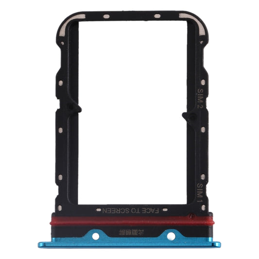 SIM Card Tray + SIM Card Tray for Xiaomi Mi CC9 Pro/Mi Note 10/Mi Note 10 Pro/Mi Note 10 Lite(Blue) - Card Tray by buy2fix | Online Shopping UK | buy2fix