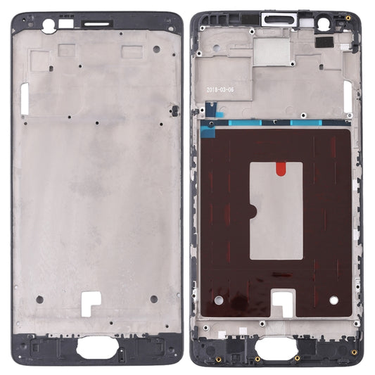 For OnePlus 3 / 3T / A3003 / A3000 / A3100 Front Housing LCD Frame Bezel Plate (Black) - Frame Bezel Plate by buy2fix | Online Shopping UK | buy2fix