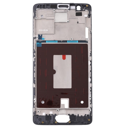 For OnePlus 3 / 3T / A3003 / A3000 / A3100 Front Housing LCD Frame Bezel Plate (Black) - Frame Bezel Plate by buy2fix | Online Shopping UK | buy2fix